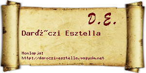 Daróczi Esztella névjegykártya